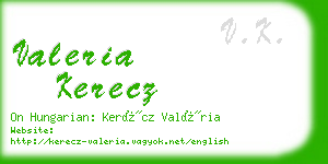 valeria kerecz business card